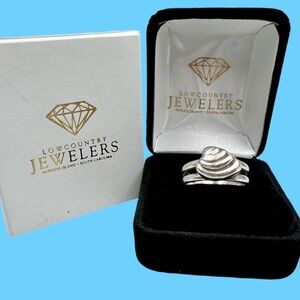 Sterling Silver Pawleys Island Shell Ring 925 Coastal Lowcountry